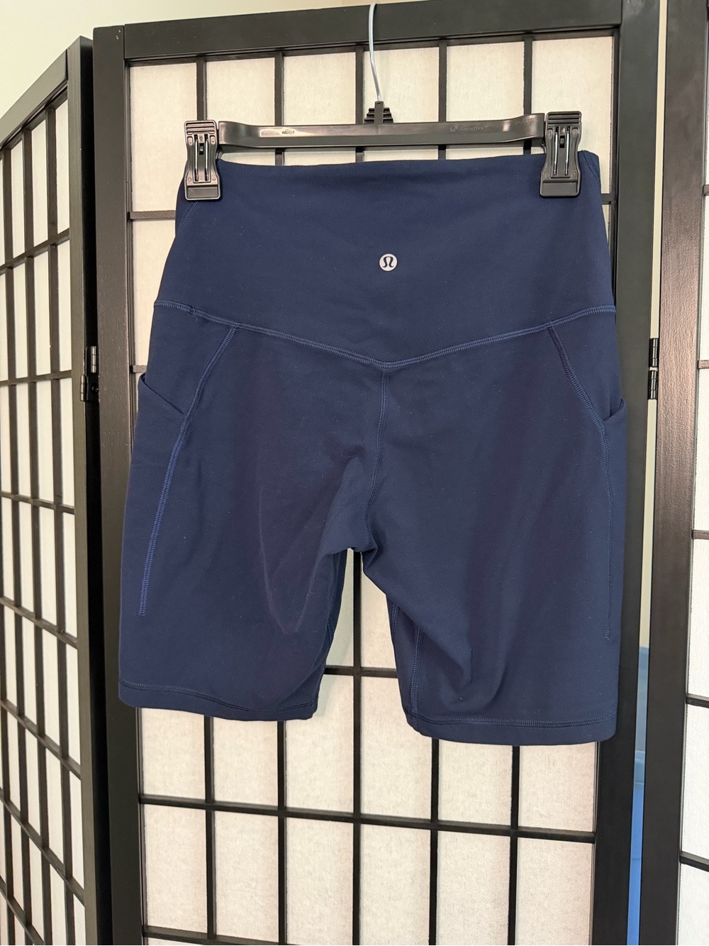lululemon athletica High-Rise Bike Shorts with Side Pockets - True Navy - Picture 3 of 5